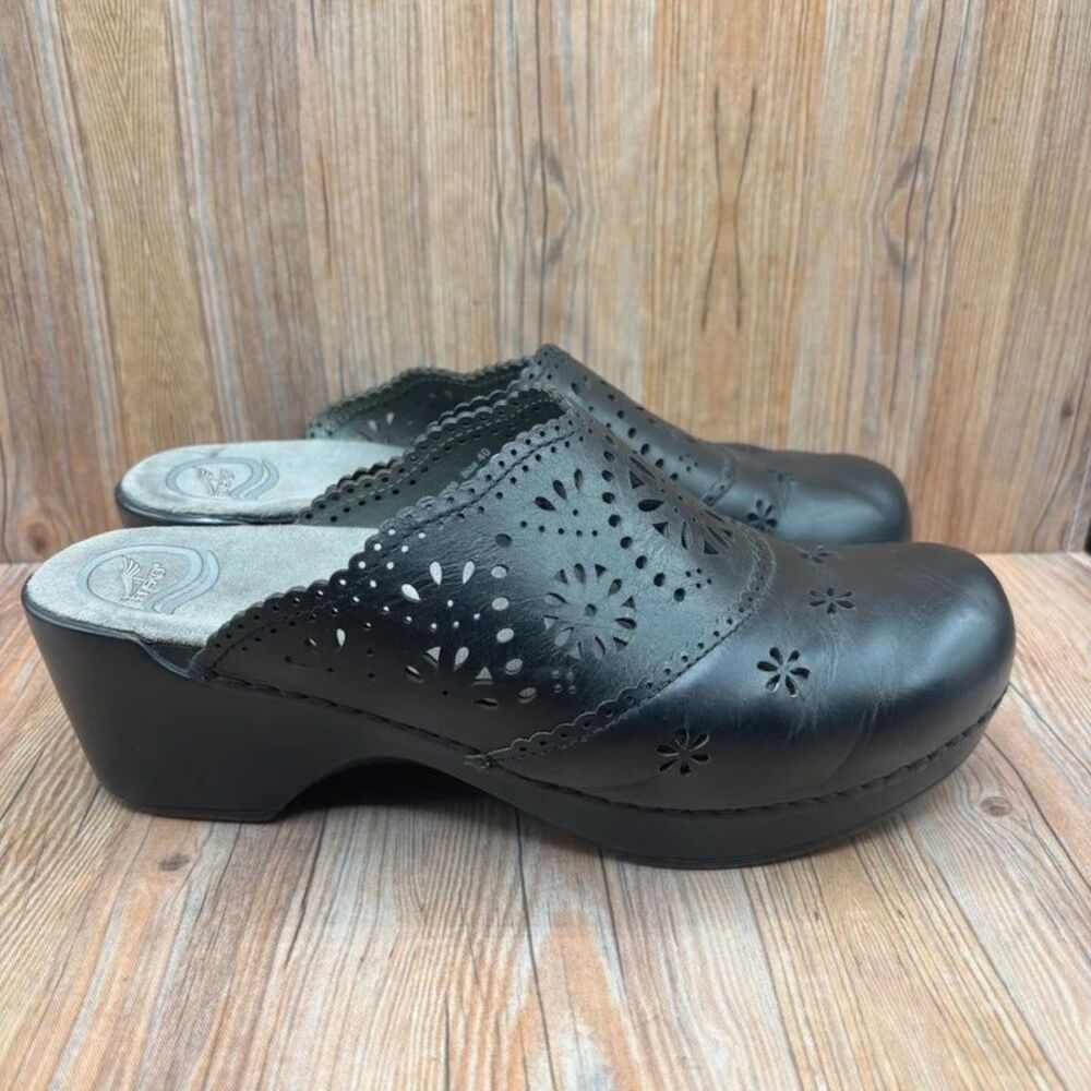 Dansko Womens Floral Leather Clogs Mules EU 40